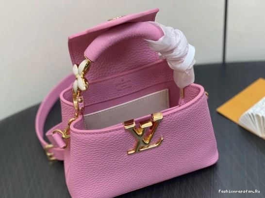 FS CHEAP CAPUCINES VUITTON MINI-21*14*8CM LOUIS 0716